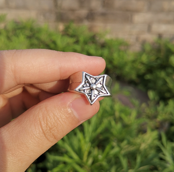 Buy Orb & Gravel Unisex Stainless Steel Star Ring in Pakistan