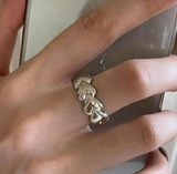 Buy Orb & Gravel Hearts Sterling Silver Ring in Pakistan