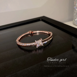 Buy Orb & Gravel Cz Luxury Trendy Bracelet Rosegold in Pakistan
