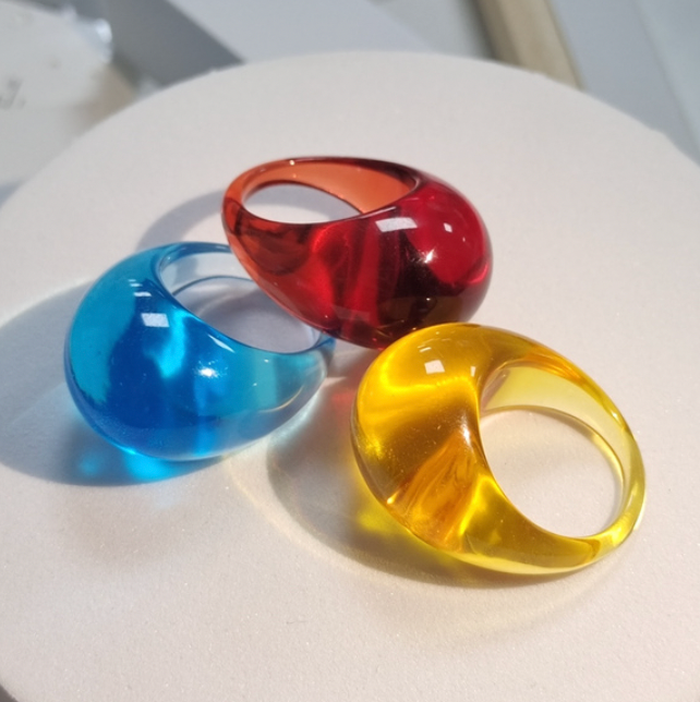 Buy Orb & Gravel Colorful Aclyric Ringset in Pakistan