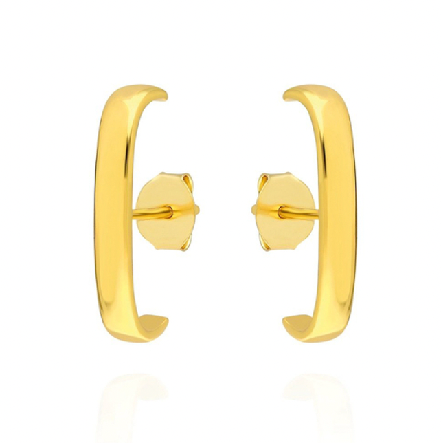 Buy Orb & Gravel Gold Bar Ear Studs in Pakistan