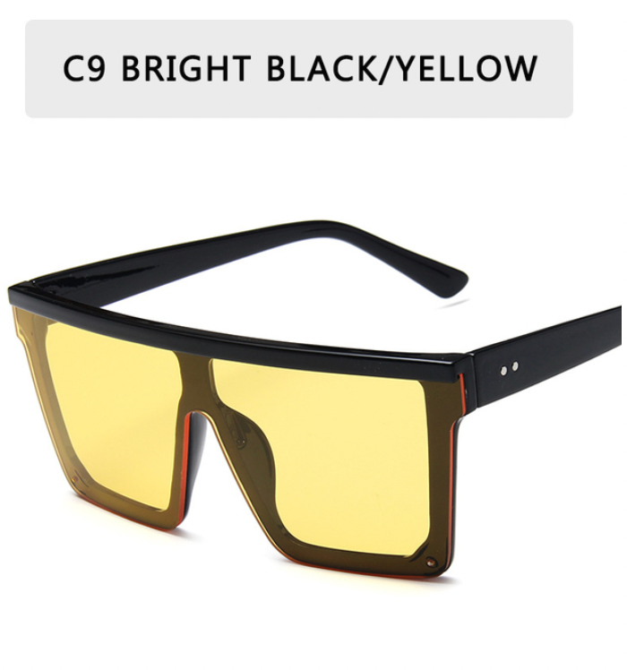 Buy Orb & Gravel Oversized Sunglasses Yellow in Pakistan