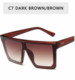 Buy Orb & Gravel Oversized Sunglasses Brown in Pakistan