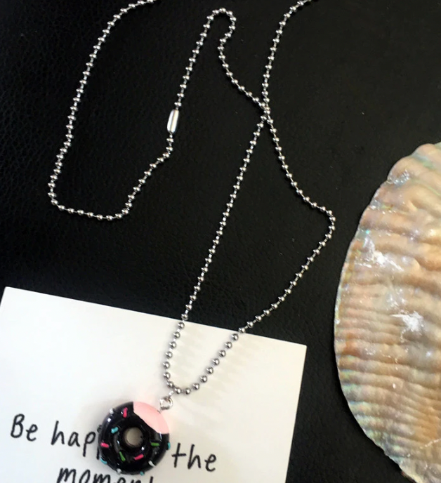 Buy Orb & Gravel Donut Silver Chain in Pakistan