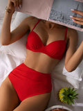 Buy Gloria Red Luxury Push Up Bikini Set in Pakistan