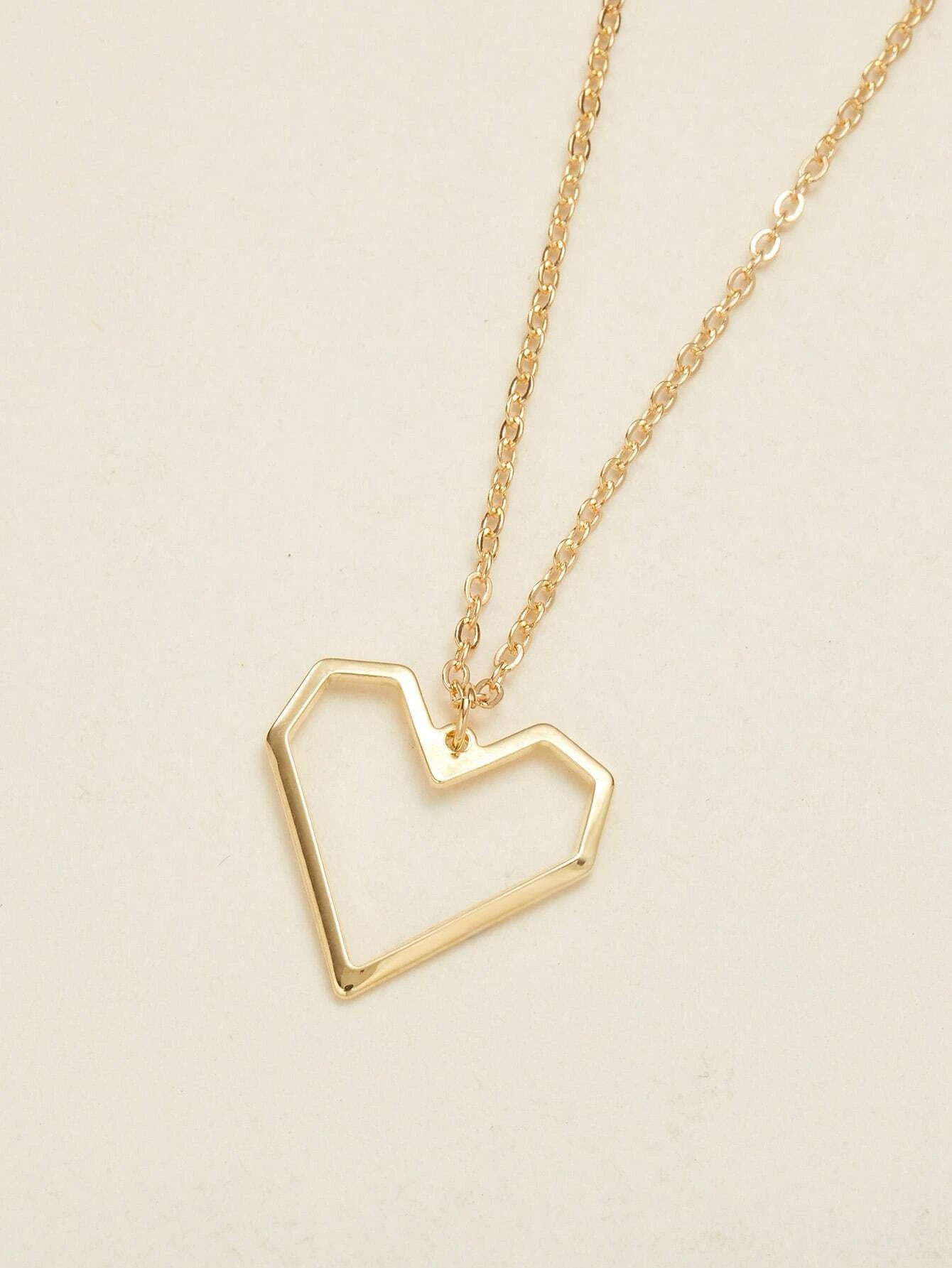 Buy Shein Heart Decor Necklace in Pakistan