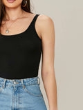 Buy Shein Solid Form-Fitting Tank Top in Pakistan