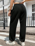 Buy SHEIN Solid Drawstring Waist Slant Pocket Sweatpants in Pakistan