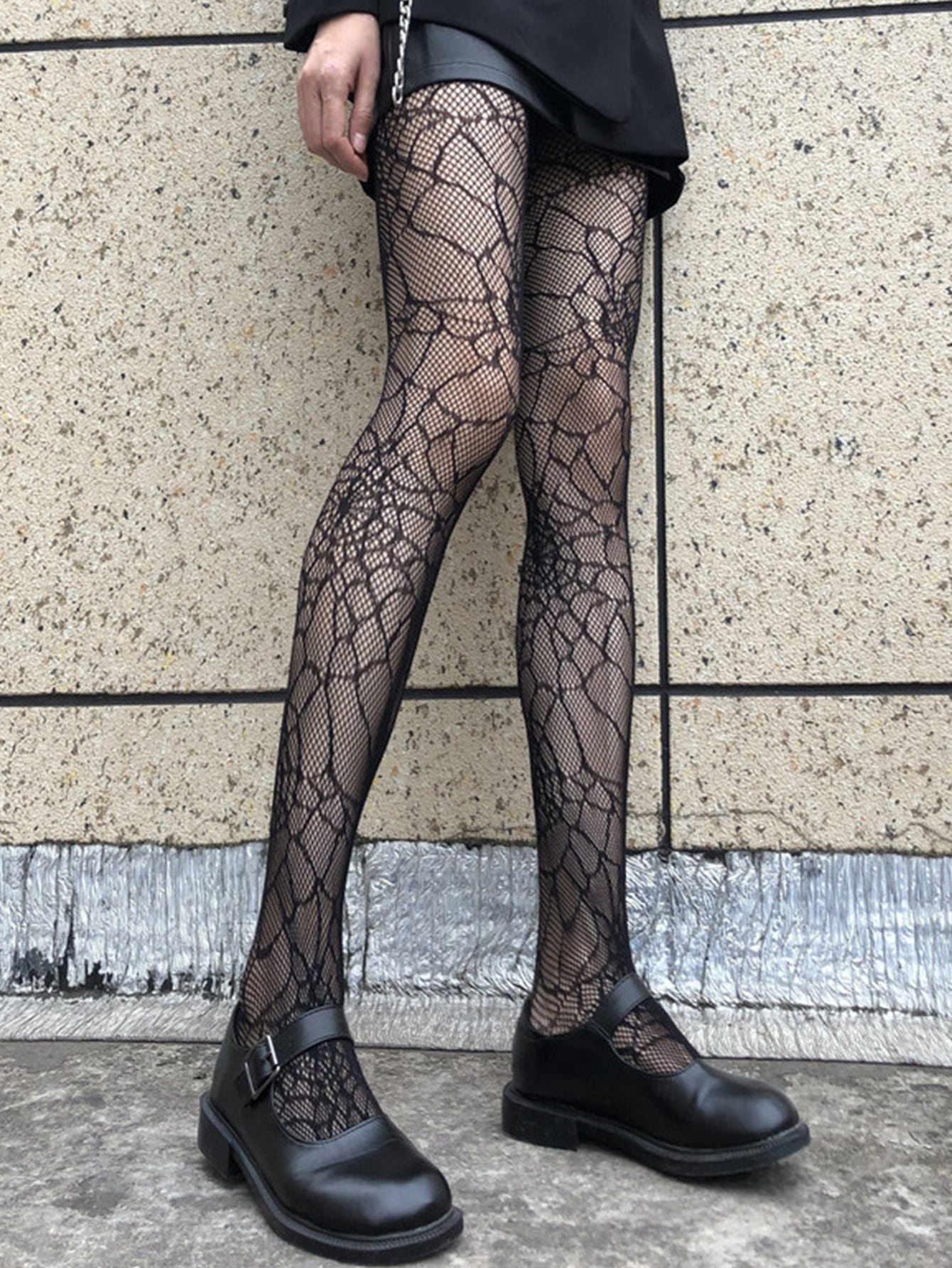Buy SHEIN Spiderweb Pattern Fishnet Tights in Pakistan