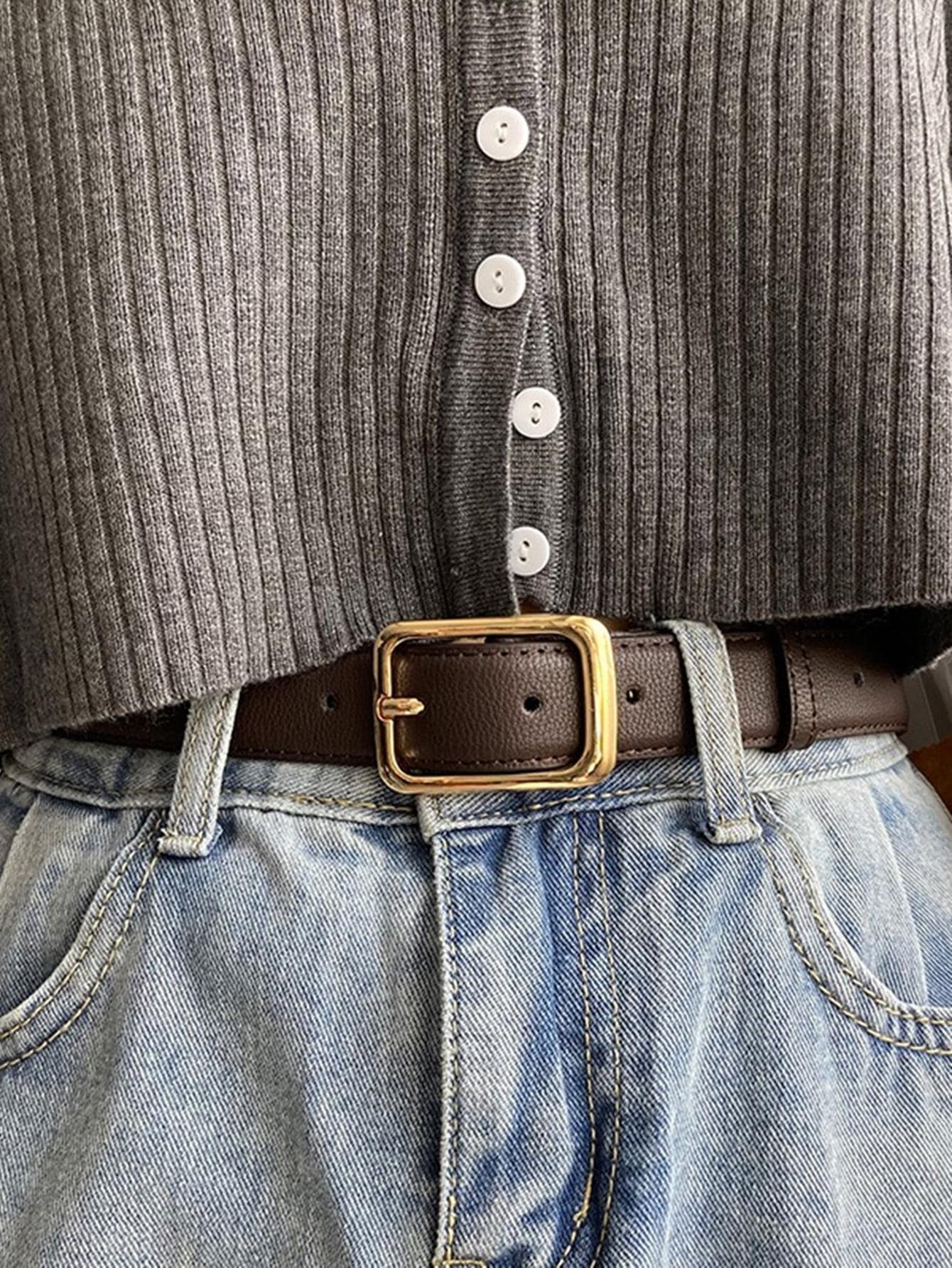 Buy SHEIN Square Buckle Belt in Pakistan