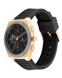 Buy Tommy Hilfiger Men's Quartz Black Silicone Strap Grey Dial 44mm Watch 1791931 in Pakistan