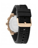 Buy Tommy Hilfiger Men's Quartz Black Silicone Strap Grey Dial 44mm Watch 1791931 in Pakistan