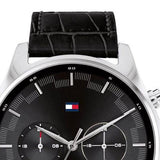 Buy Tommy Hilfiger Grey Dial Black Leather Strap Watch for Men - 1710424 in Pakistan