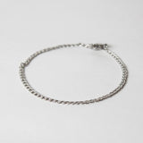 Buy Thin Cuban Curb Link Silver Bracelet 1.5MM in Pakistan