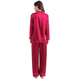 Buy Silk PJ Set - Red in Pakistan