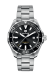 Buy Tag Heuer Aquaracer Black Dial Silver Steel Strap Watch for Men - WAY101A.BA0746 in Pakistan