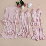 Buy Florea | 5pcs LONG SILK NIGHTY SET in Pakistan