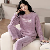 Buy Amethyst Purple Fleece Pajama Suit in Pakistan