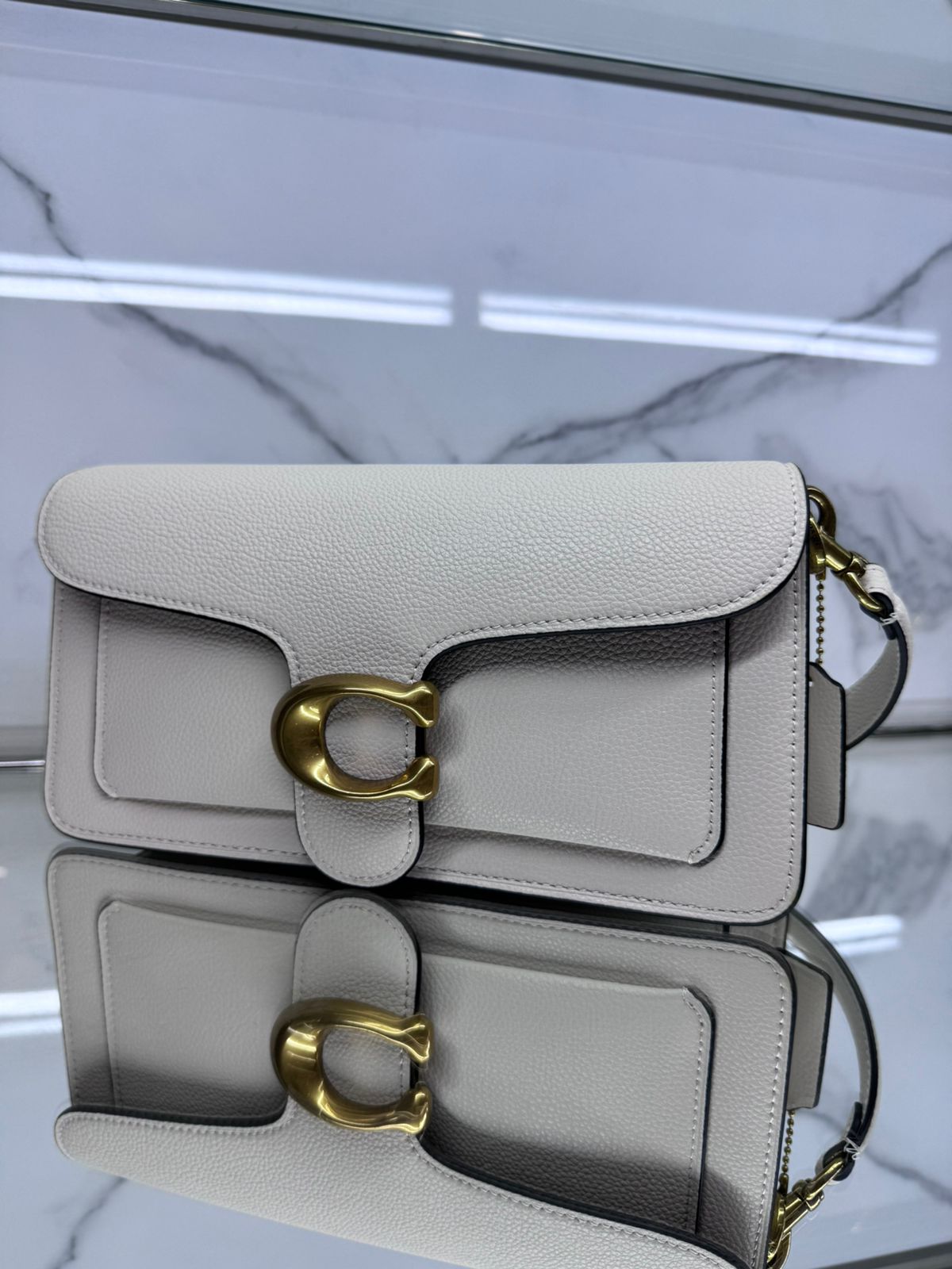 Buy Coach Tabby Shoulder Bag - Brass Chalk in Pakistan