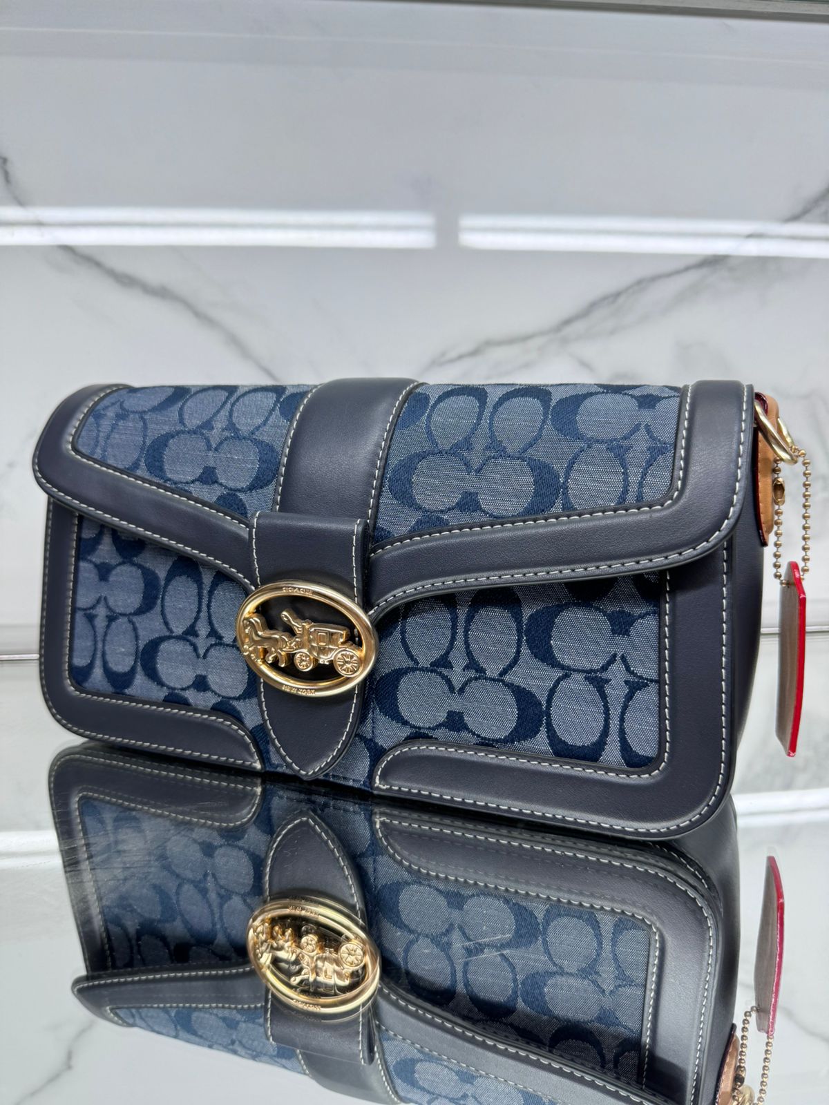 Buy Coach Georgie Shoulder Bag - Indigo in Pakistan