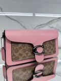Buy Coach Tabby Monogram Shoulder Bag - Vivid pink Tan in Pakistan