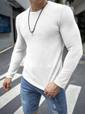 Buy FULL SLEEVES WAFFLE KNIT TEE - WHITE in Pakistan