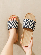 Buy SHEIN Women Chevron Pattern Home Slippers, Fashion Indoor Fabric Bedroom Slippers in Pakistan