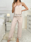 Buy SHEIN Women's Lace Patchwork Pajama Set in Pakistan