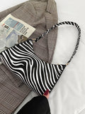 Buy SHEIN Women's Zebra Print Tote Shoulder Bag in Pakistan