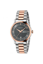 Buy Gucci Unisex Swiss Made Quartz Stainless Steel Grey Dial 38mm Watch YA126446 in Pakistan