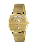 Buy Gucci Grip Gold Dial Gold Stainless Steel Strap Watch for Men - YA157409 in Pakistan