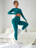 Buy SHEIN Yoga Trendy Seamless Raglan Sleeve Sports Set in Pakistan