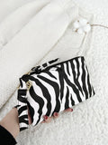Buy SHEIN Zebra Pattern Fashion Zipper Clutch Bag, Coin Purse, Mobile Phone Bag, Wristlet High Quality Leather in Pakistan