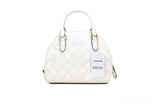 Buy Coach Sydney Chalk White Signature Coated Canvas Satchel Small Bag - White in Pakistan