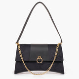 Buy Suede Buckle Envelope Bag - Black in Pakistan