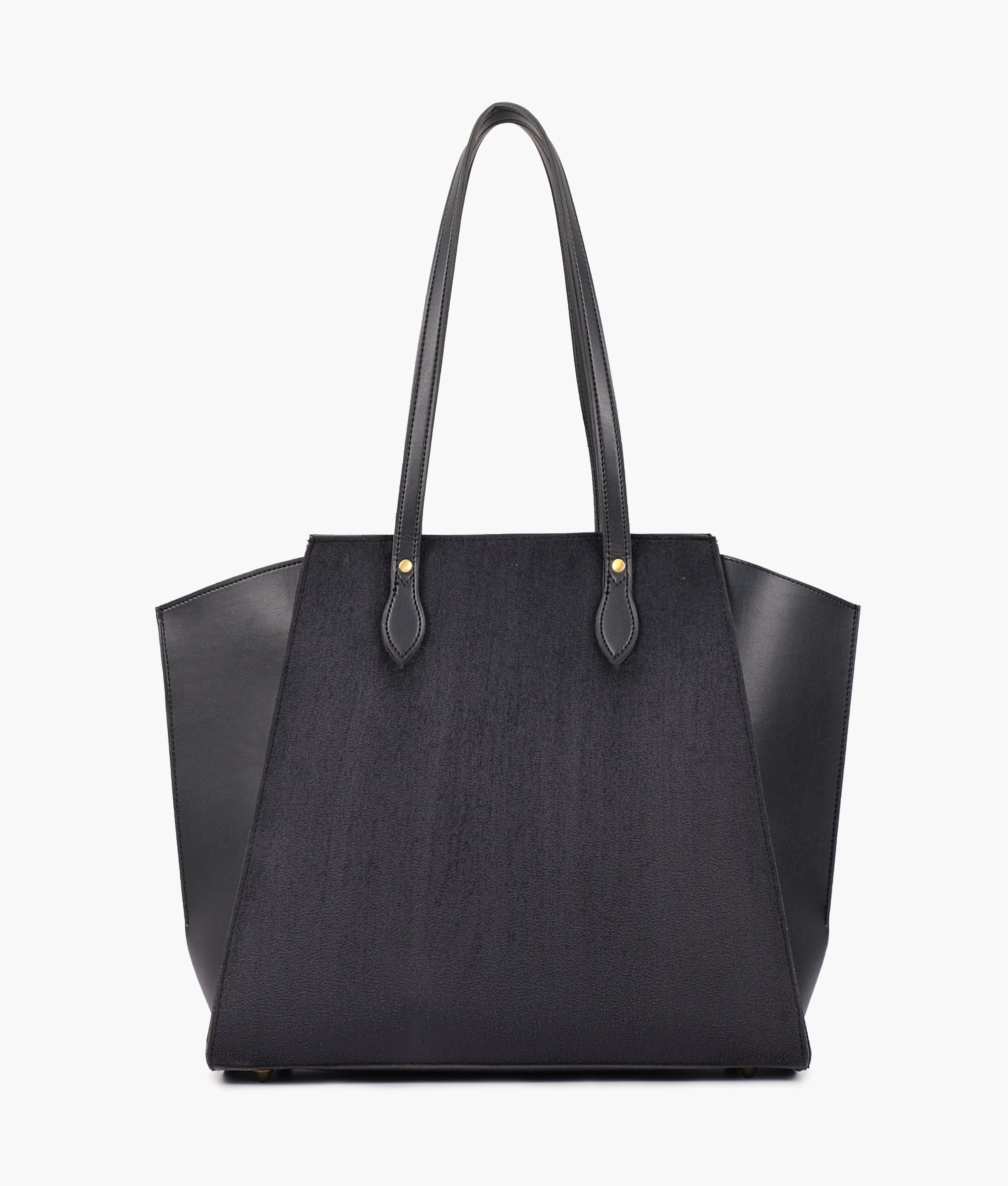 Buy Suede Classic Tote Bag - Black in Pakistan