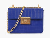 Buy Mini Chain Handle Cross Body Bag - Blue in Pakistan