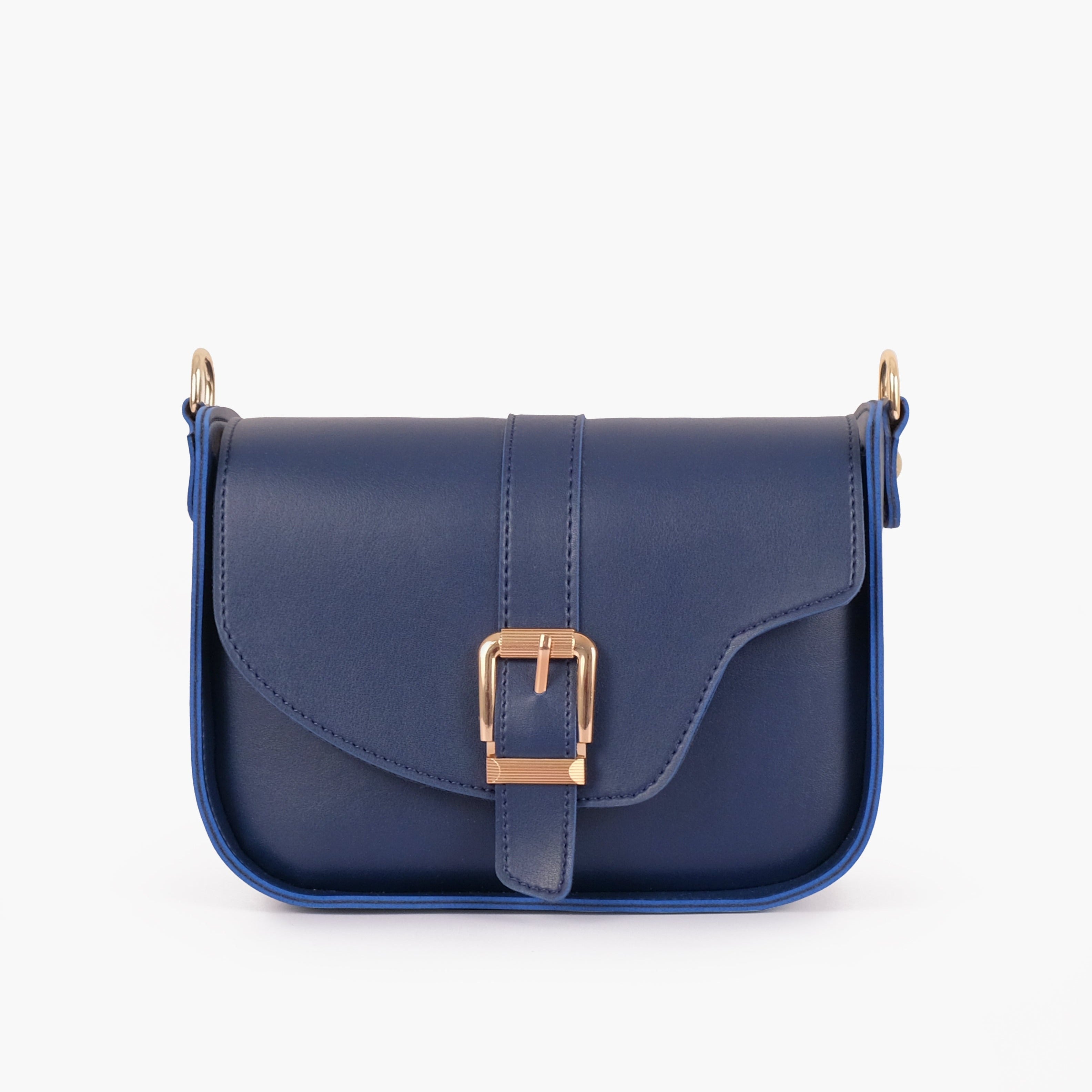 Buy Saddle Buckle Bag - Blue in Pakistan