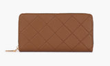 Buy Quilted Pattern Wallet - Brown in Pakistan