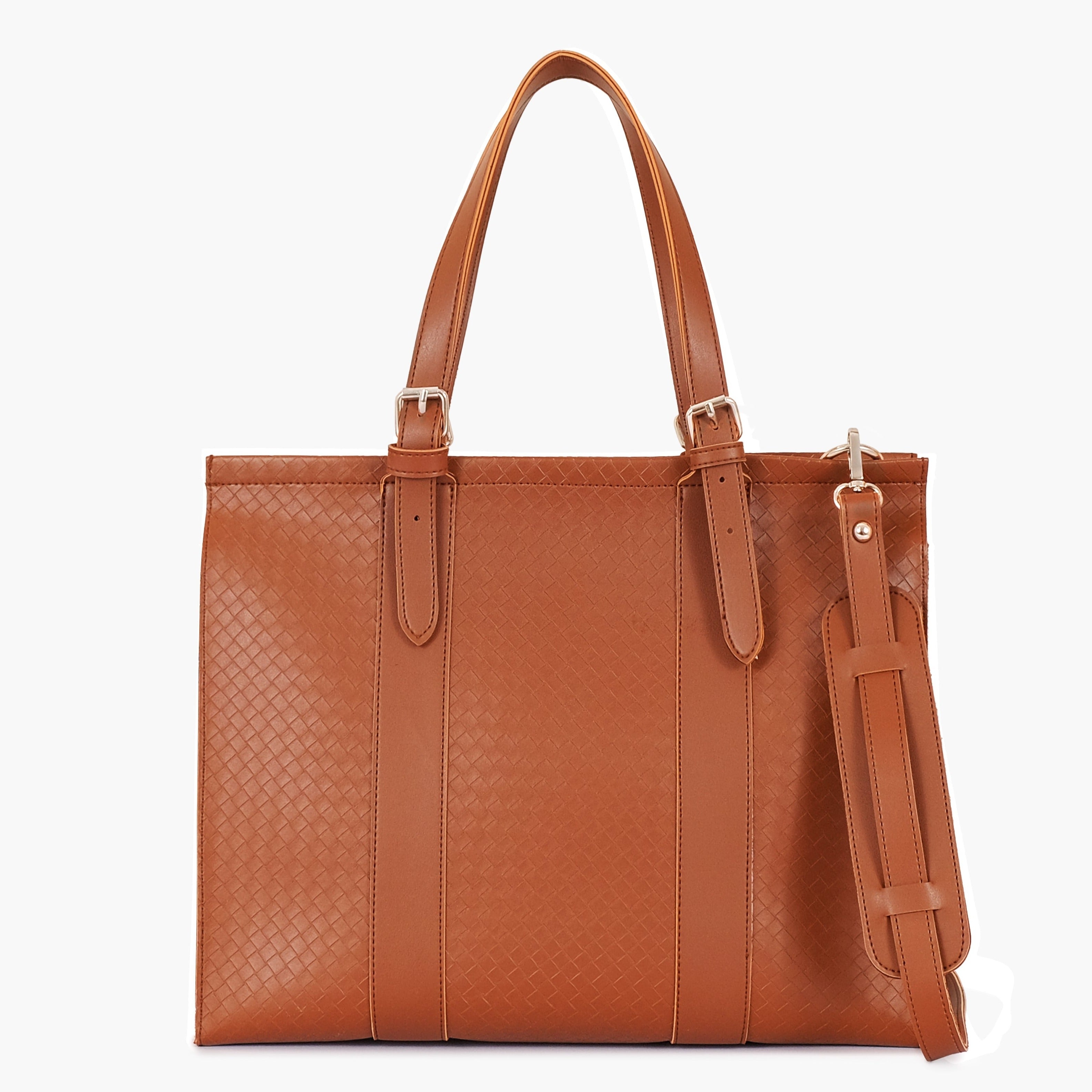 Buy Weaved Laptop Bag With Sleeve - Brown in Pakistan