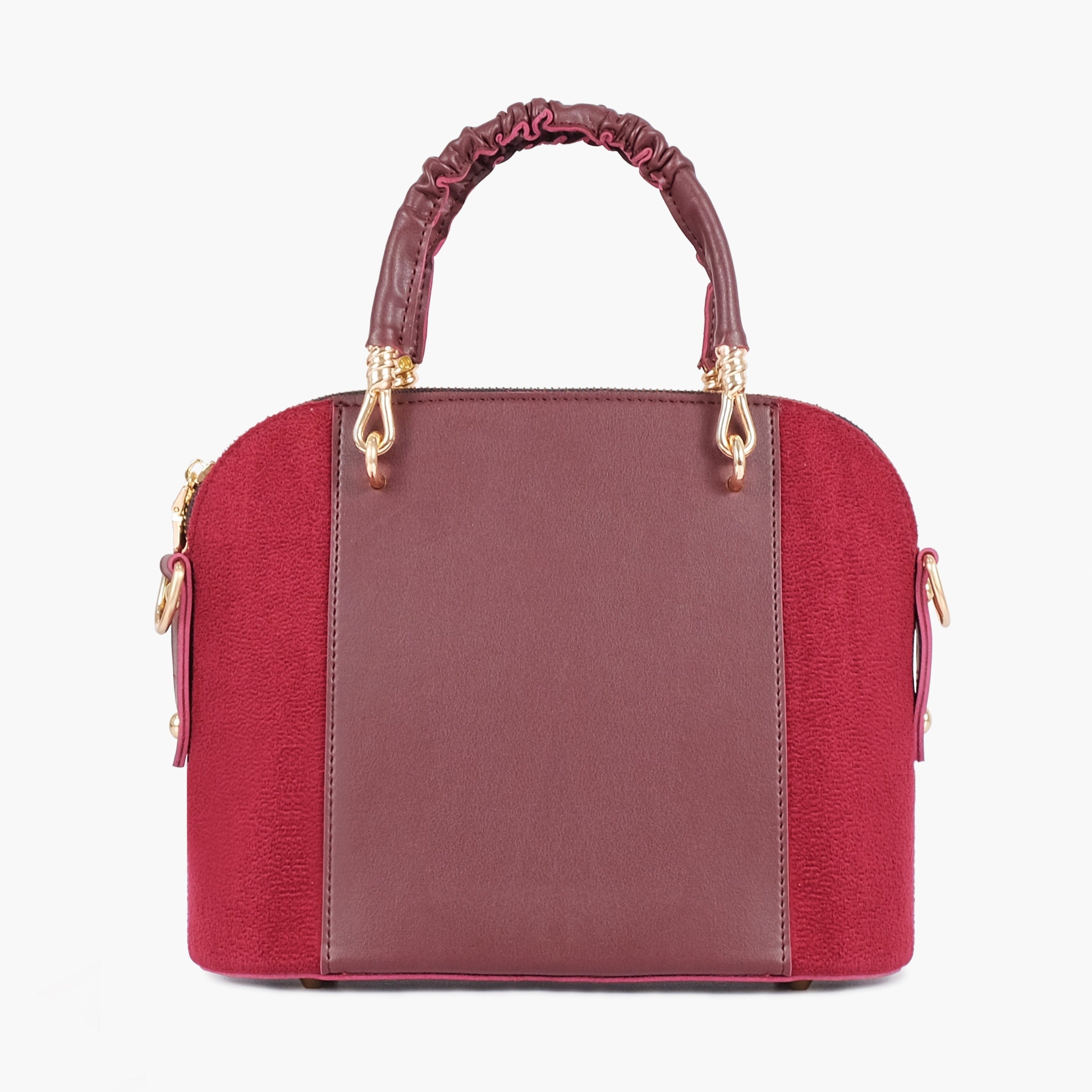 Buy Suede Small Evening Bag - Burgundy in Pakistan