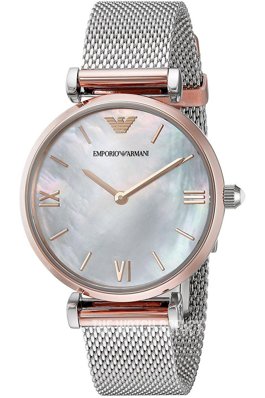 Buy Emporio Armani Women's Analog Stainless Steel Mother of pearl Dial 32mm Watch AR2067 in Pakistan