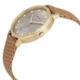 Buy Emporio Armani Women's Quartz Brown Leather Strap Taupe Mother of Pearl Dial 32mm Watch AR11151 in Pakistan