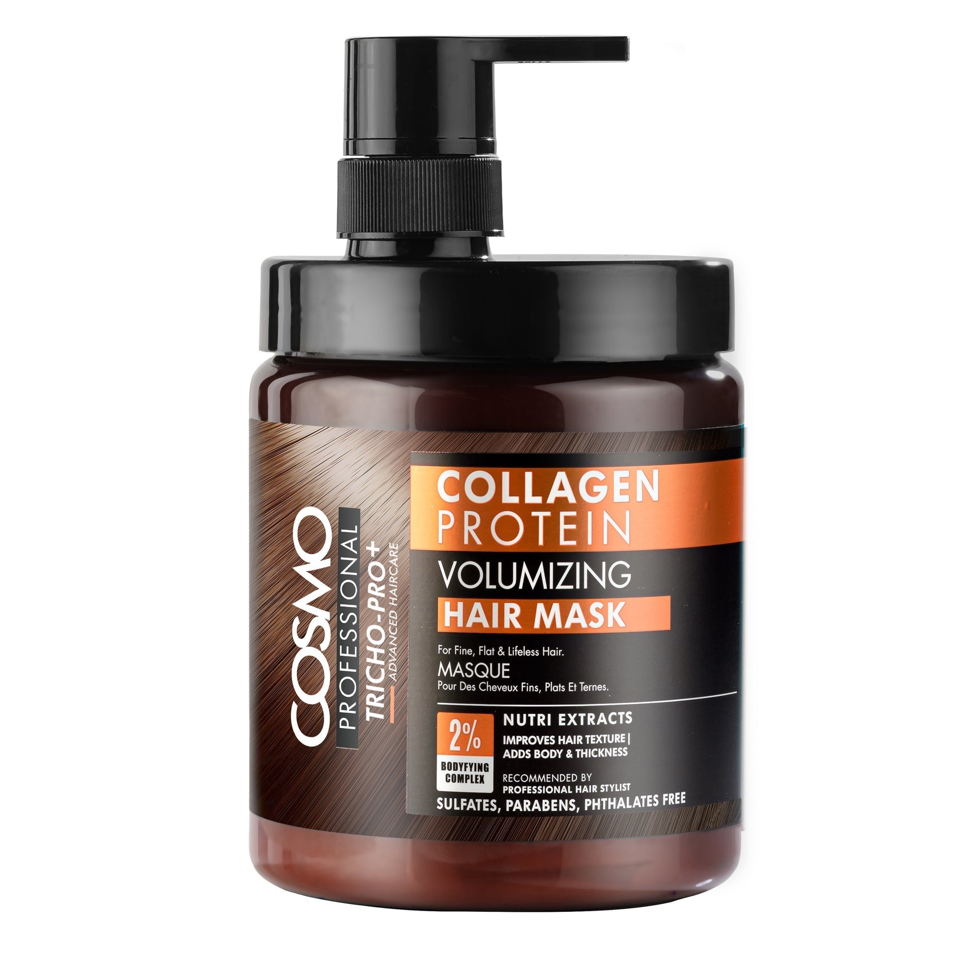 Buy Cosmo Professional Collagen Protein Volumizing Hair Mask 1000ml in Pakistan