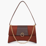Buy Suede Buckle Envelope Bag - Dark Brown in Pakistan