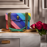 Buy Kurt Geiger London Kensington Leather Shoulder Bag Medium - Rainbow in Pakistan