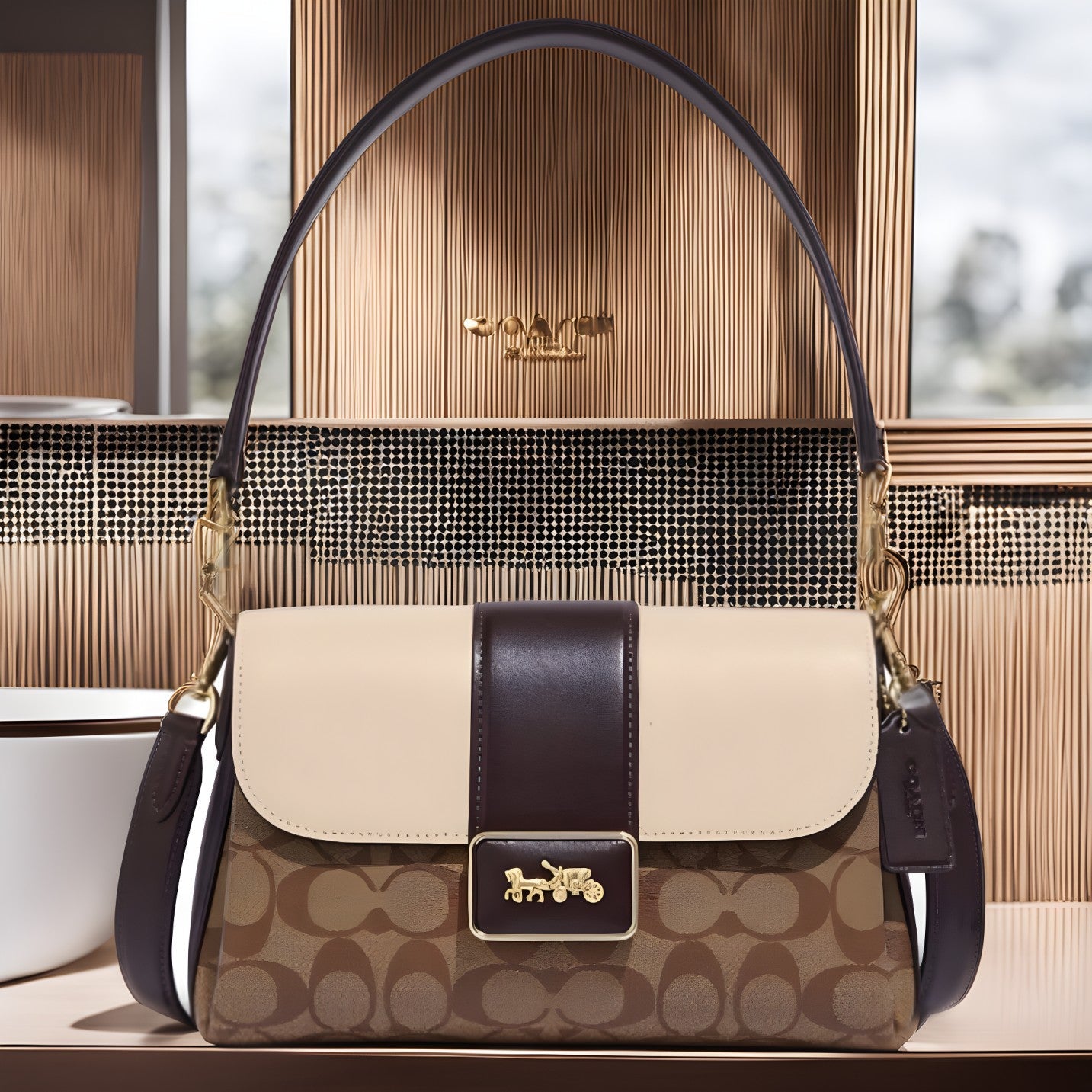 Buy Coach Grace Shoulder In Signature Canvas Small Bag in Pakistan