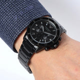 Buy Emporio Armani Diver Black Dial Black Steel Strap Watch for Men - AR11363 in Pakistan