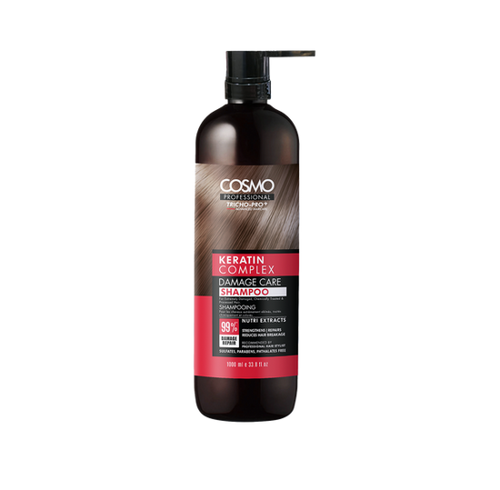Buy Cosmo Professional Keratin Complex Damage Care Shampoo 1000ml in Pakistan