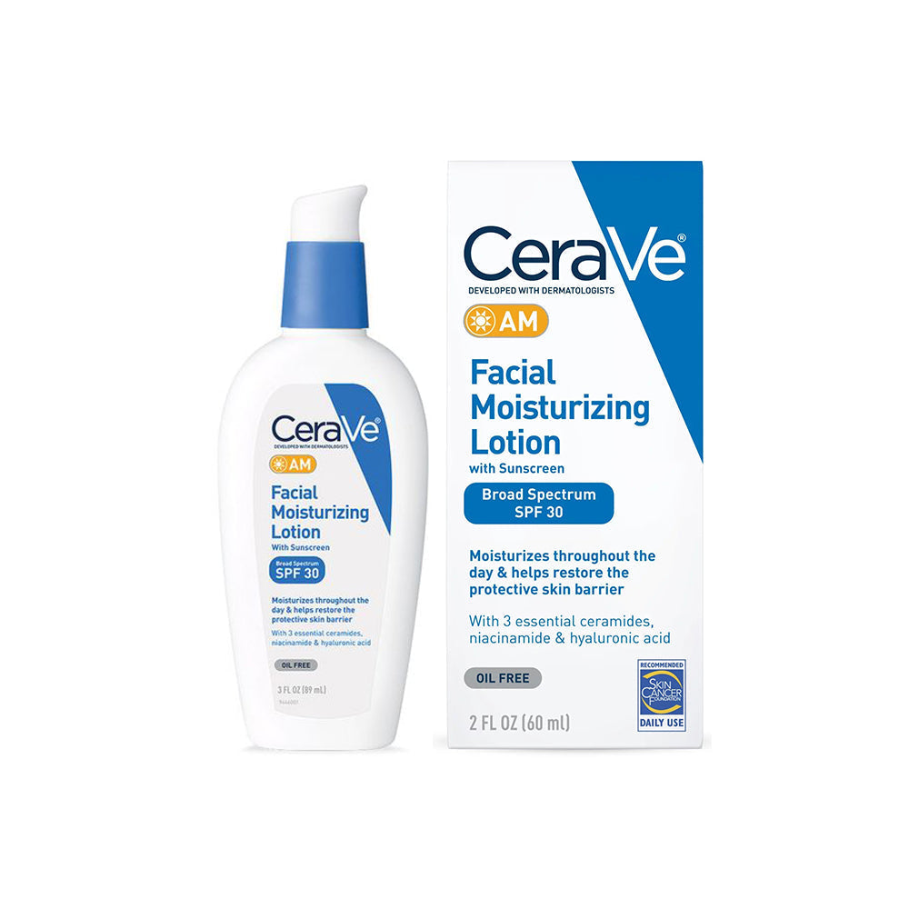 Buy CeraVe AM Facial Moisturizing Lotion with Sunscreen - SPF 30 - 89 ml in Pakistan